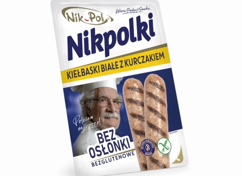 NIKPOLKI KIEŁBASKI BIAŁE Z KURCZAKIEM 310g