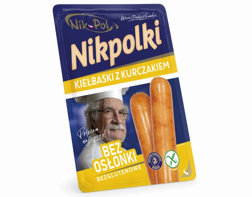 NIKPOLKI KIEŁBASKI Z KURCZAKIEM 290g