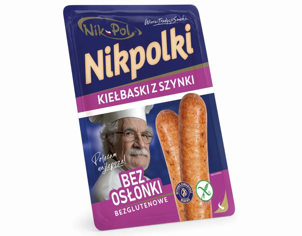 NIKPOLKI KIEŁBASKI Z SZYNKI 290g